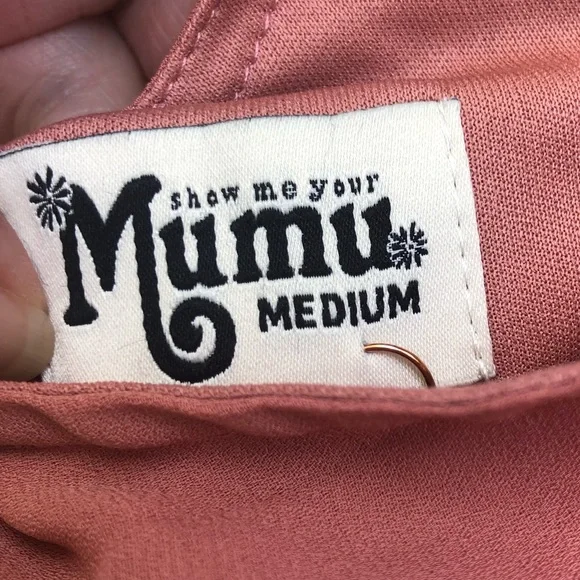 Show Me Your Mumu Medium Kendall Maxi Dress Rustic Mauve RM24 Bridesmaid - Picture 6 of 9